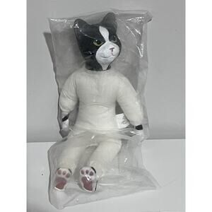 Vintage Just For Keeps Collectible Cat Craft Doll 14" Tall Anthropomorphic OPEN